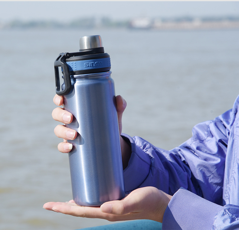 金力不锈钢保温杯大容量学生便捷双口小口直饮水杯户外运动保暖壶