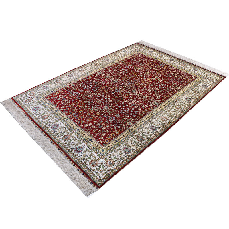 亿丝地毯品牌手工打结编织真丝地毯南阳出口欧美丝毯家用波斯地毯