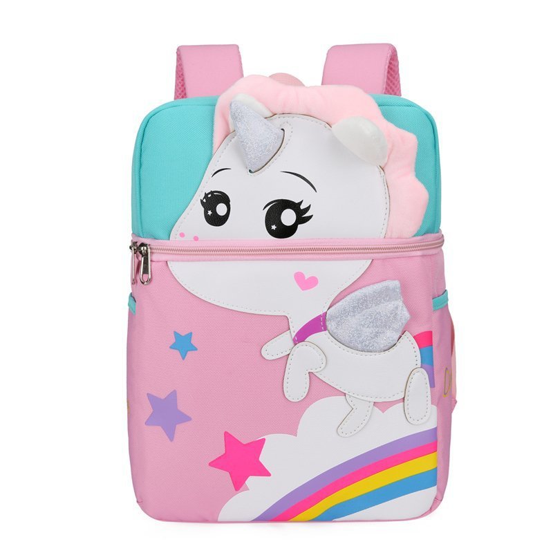 Schoolbag Children Kindergarten 3-5 Years Old Cute Trendy Anti-Lost Backpack Elementary School Bag Student Backpack Cartoon Bags