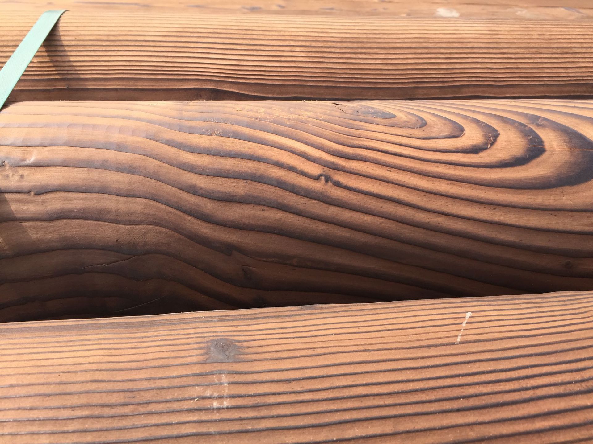 碳化木材厂家现货 户外碳化木地板花箱防腐木 花旗松碳化木板材