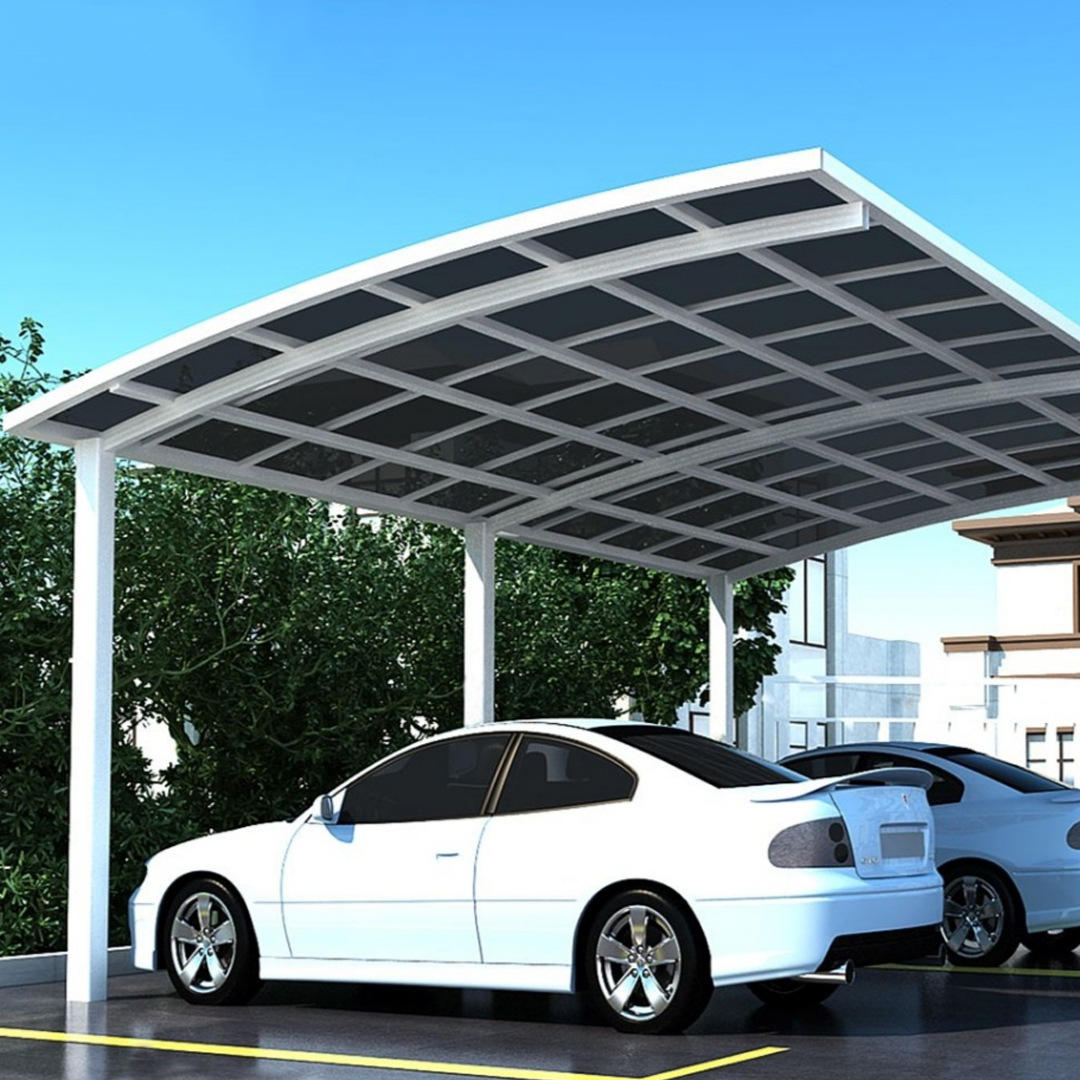 铝合金电动车棚停车棚家用小车汽车遮阳棚防雨防晒户外停车位雨棚