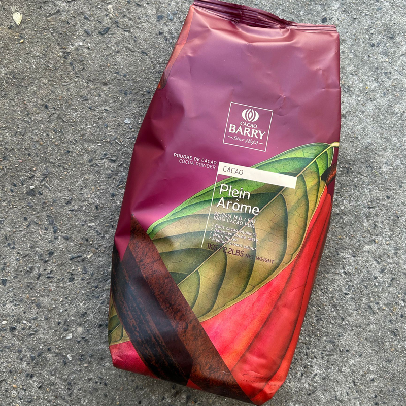 法国可可百利深咖色可可粉2号1kg脏脏包提拉米苏烘焙红咖色可可粉