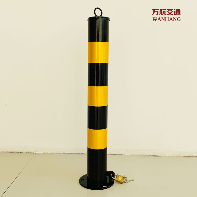 拦车桩带锁可拆卸隔离桩防撞活动警示柱禁停路障挡车路桩地桩立柱