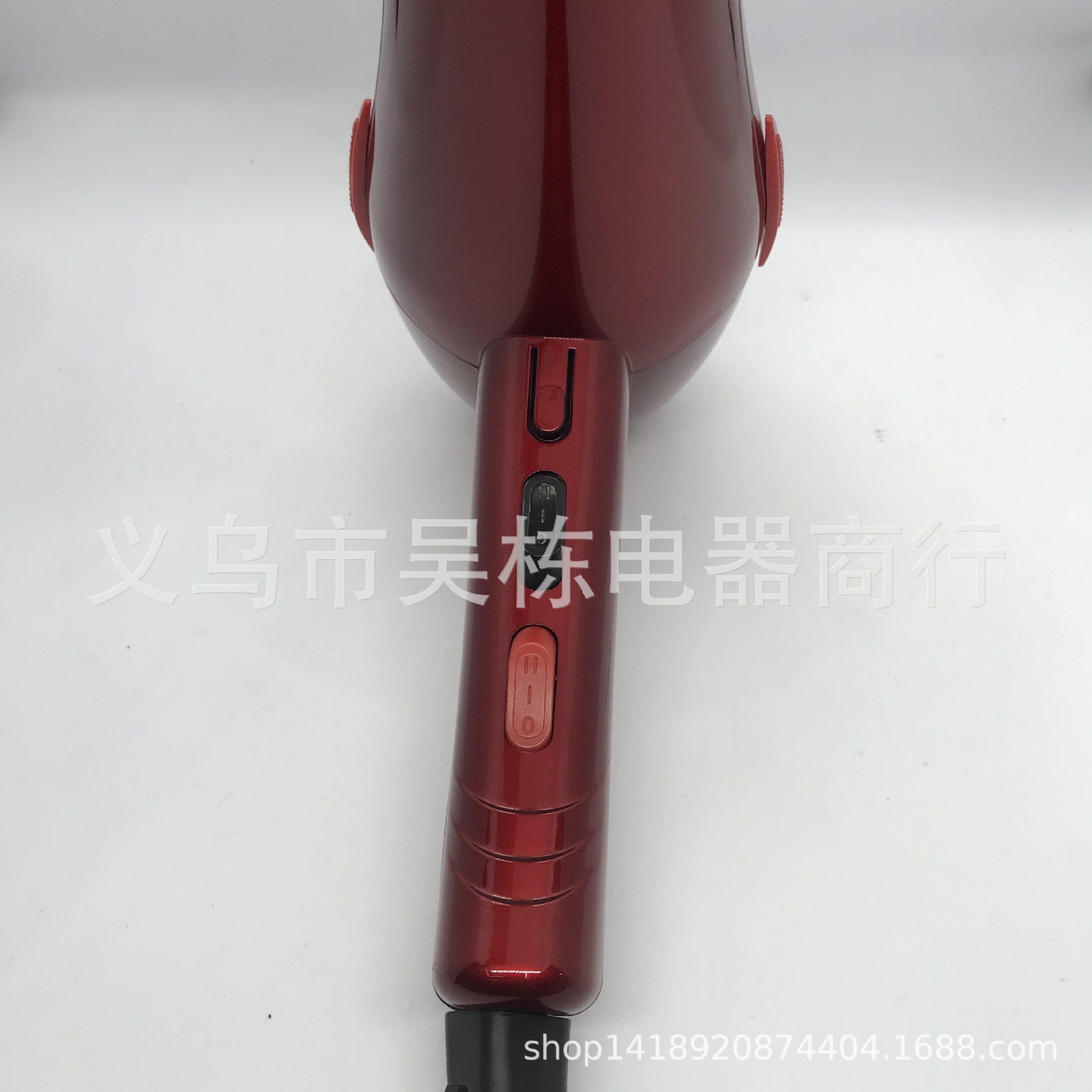 Mingkai Wholesale Four-Speed Controllable Heating and Cooling Air Hair Dryer Business Gift Red Household Wind-Driven Hair Dryer