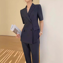 西装套装女高级感2024新款夏季薄款高端职业装气质女神范工作西服