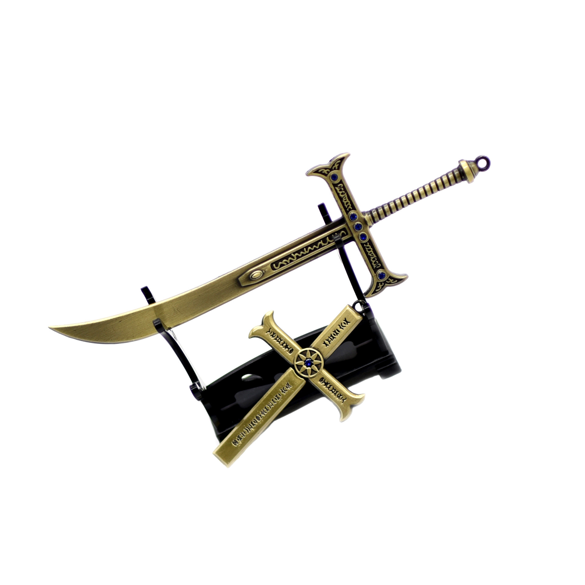 海贼鹰眼刀十字架带鞘 特拉法尔加·罗医生带鞘兵器武器模型-阿里巴巴