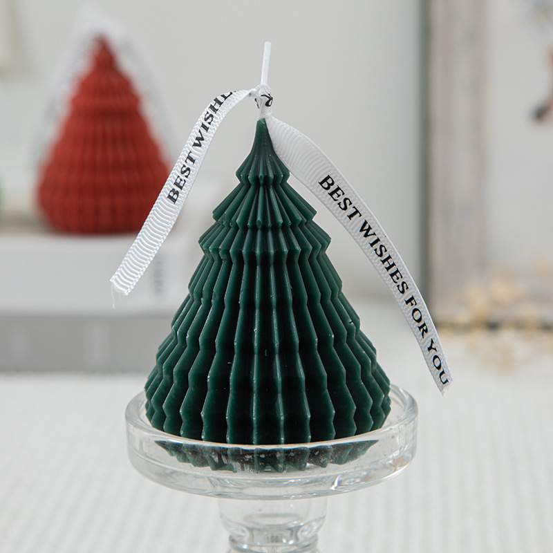 Christmas Origami Christmas Tree Aromatherapy Candle With Hand Gift Ins Creative Home Decoration Shooting Props Anniversary Gift