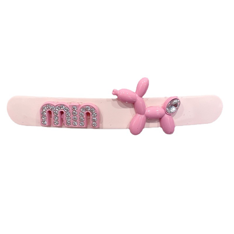 Dongdaemun New Balloon Dog Duckbill Clip Girly Style Bang Clip Fashion Small Hairpin Pink Barrettes Side Clip