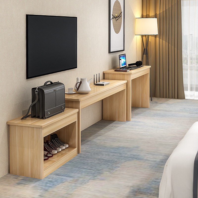 酒店家具标间全套 宾馆用床电视柜桌子行李床头柜写字台