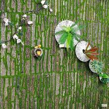 假树皮包排水管装饰人造假树造景植物墙绿植墙面绿化仿真树皮装饰