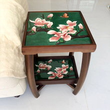 立体手绘陶瓷折叠桌