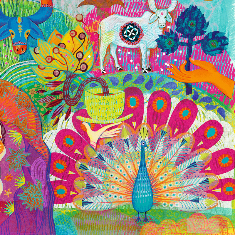 【魔幻印度】法国进口1000片高难度拼图装饰画9岁以上可配框