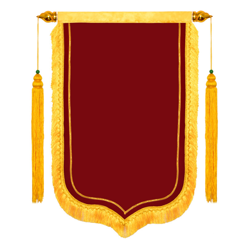 空白锦旗大红比赛活动袖章医院送礼布豪华大龙须绶带植绒空白锦旗