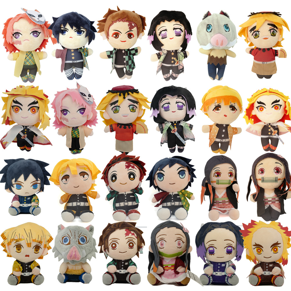 Spot Cross-Border Cartoon Full Kimetsu No Yaiba Charcoal Zhicheng Nezuko Doll Children's Gift Plush Toy