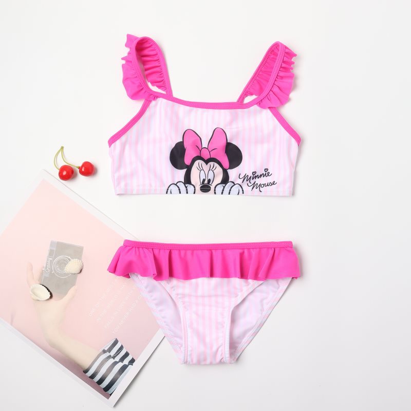 2023夏季可爱卡通儿童分体泳衣洋气公主比基尼防晒女童游泳衣新款