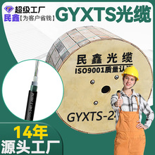 民鑫户外光缆GYXTS光缆中芯束管架空光缆4芯8芯12芯24芯单模光纤