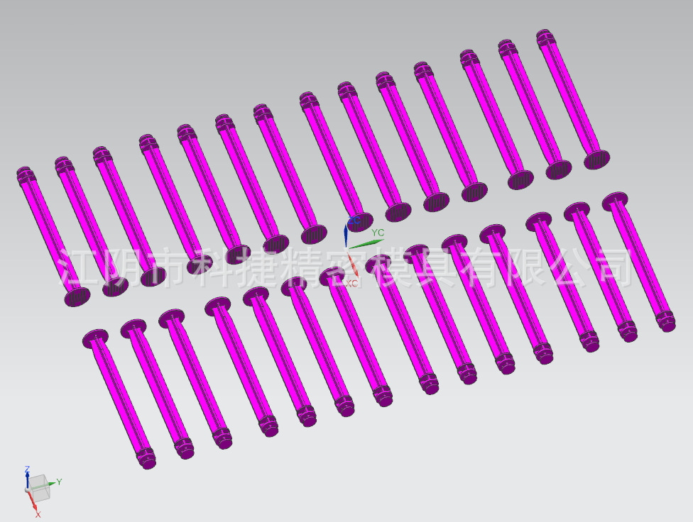 3ml注射器推杆模具