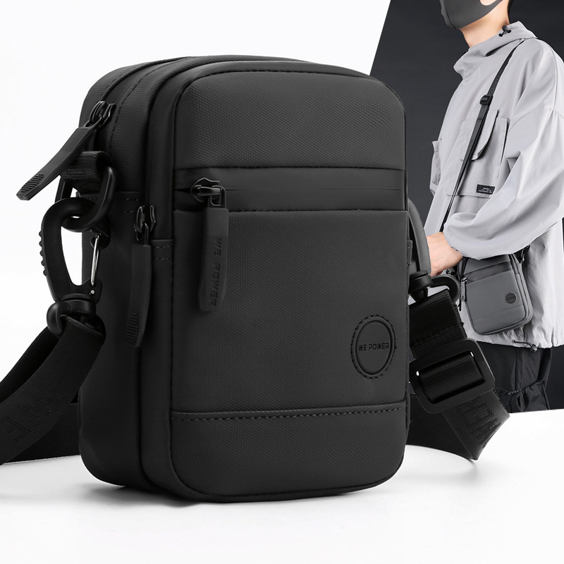 WePOWER New Men's Messenger Bag Small Bag Men's Mini Shoulder Small Saddle Bag Mobile Phone Bag Multifunctional Waist Bag