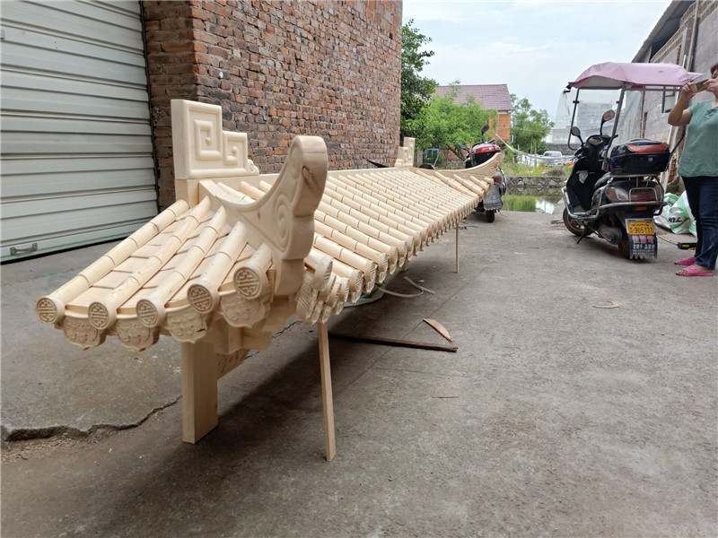 东阳木雕中式仿古实木屋檐门头古建装饰假飞檐翘角字牌匾招牌