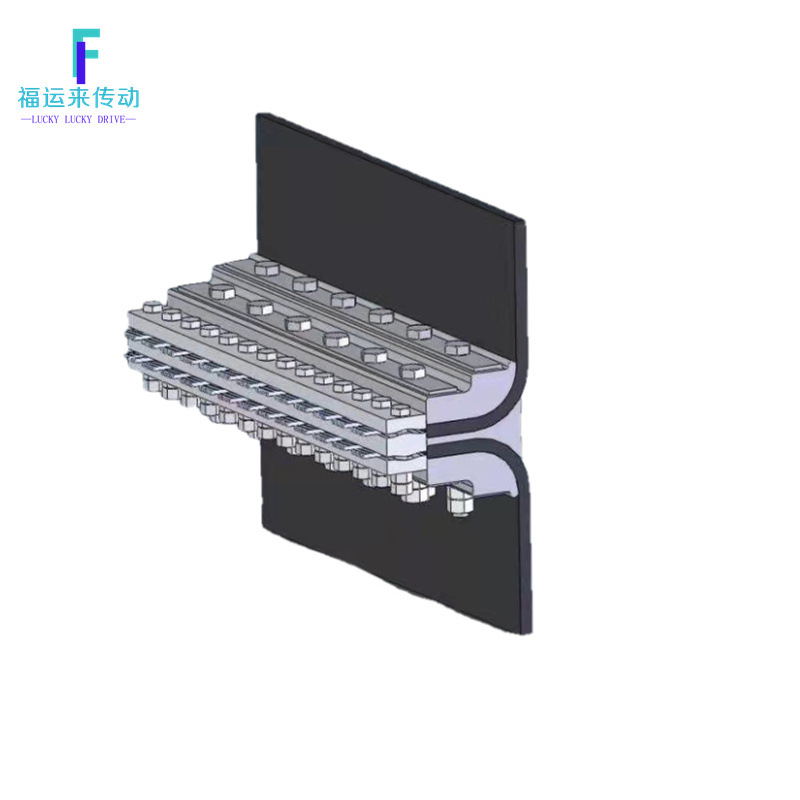 钢丝绳输送带铝合金夹具皮带接头斗提机皮带夹板提升机夹具n-tgd