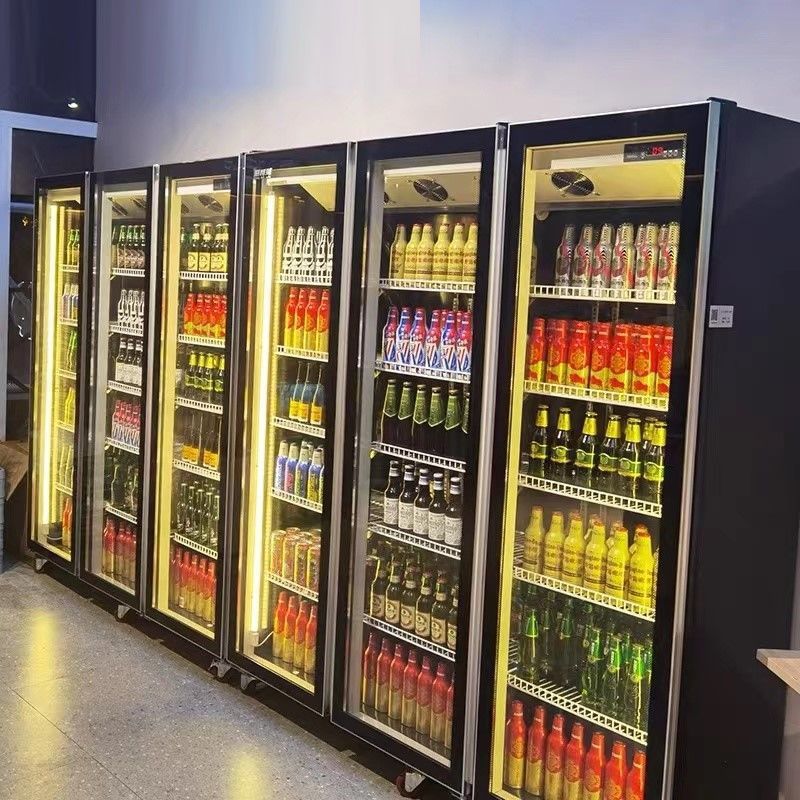 酒吧冰柜商用啤酒冷柜双门饮料冷藏柜保鲜展示柜超市冰箱三门