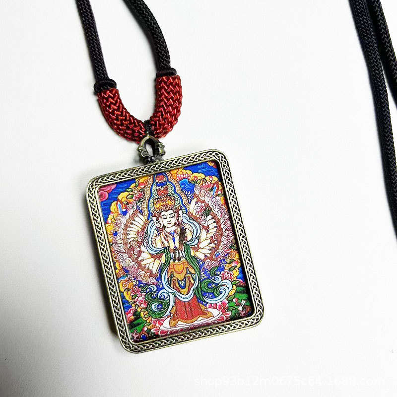 唐卡 吊坠 毛衣链 男女款项链 千手观音 厂家 代发-阿里巴巴