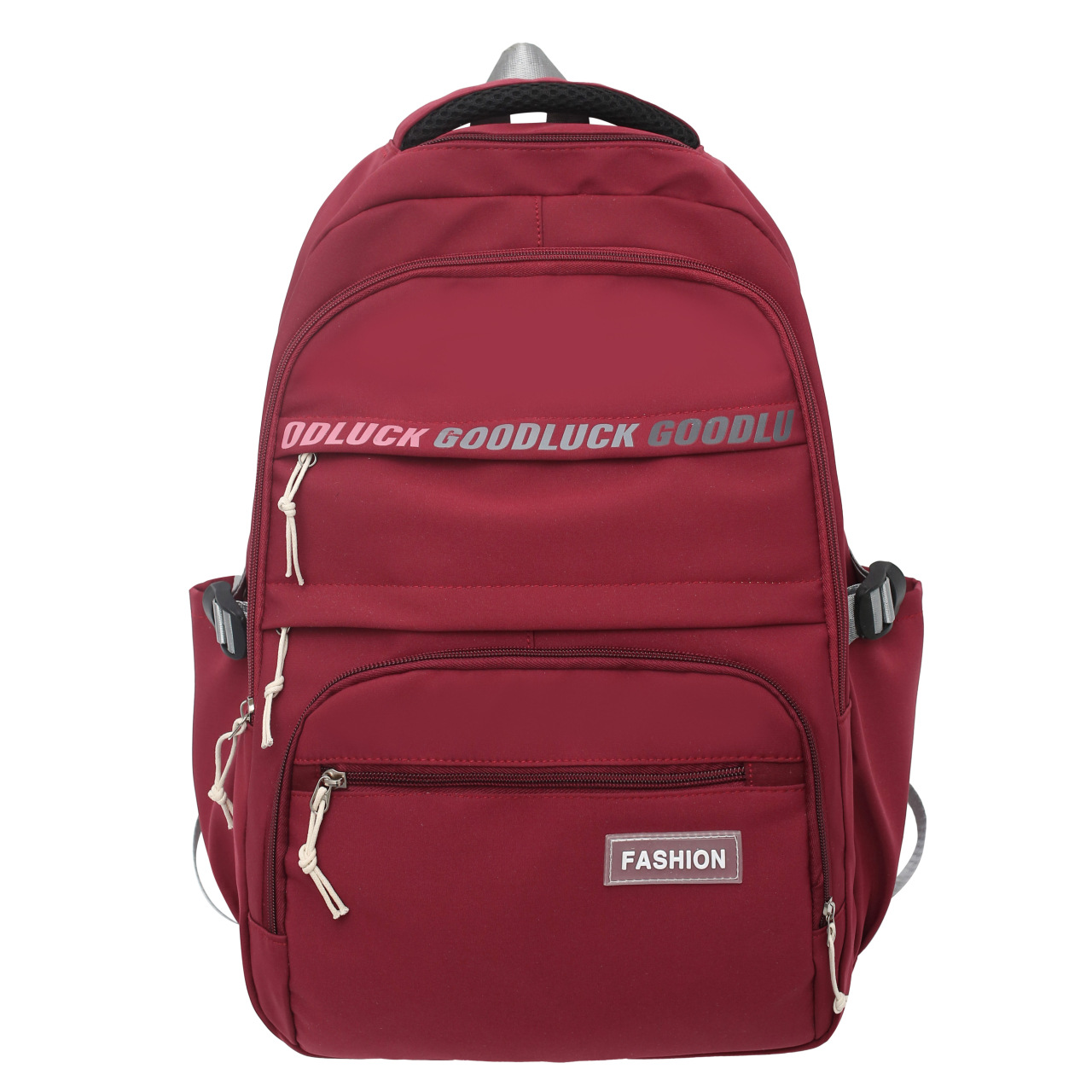 2024 New Backpack Solid Color Versatile Large Capacity Junior High School Student Schoolbag High School Student Travel Backpack