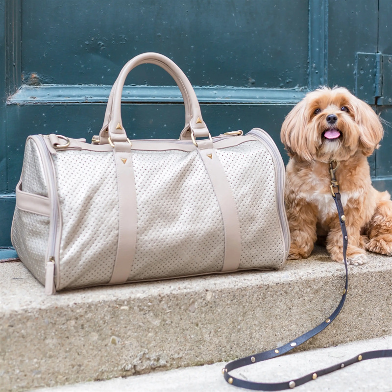 狗狗包宠物包外出便携欧美简约手提斜挎侧开网孔透气可水洗定制