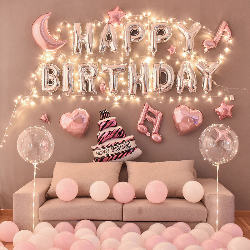 8成交35件宝宝一周岁生日装饰场景布置儿童主题女孩公主快乐派对背景