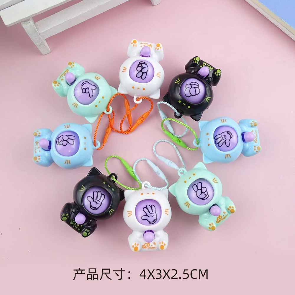 Wholesale Creative Mini Punch Egg Stone Scissors Cloth Face Changing Capsule Toy Student Gift Small Toy Keychain