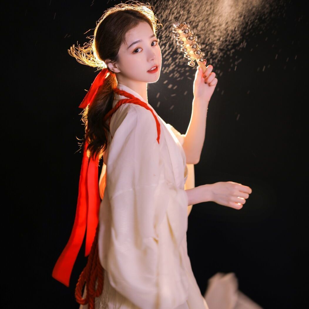 神明少女魏晋风齐腰汉服女写真超仙古装古风影楼拍照写真摄影服装