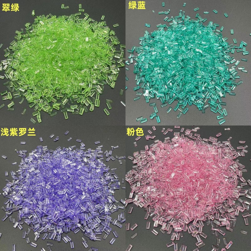 resin ice bar highlight resin artificial diamond decoration transparent strip nail art diy ornament accessories flat bottom resin drill