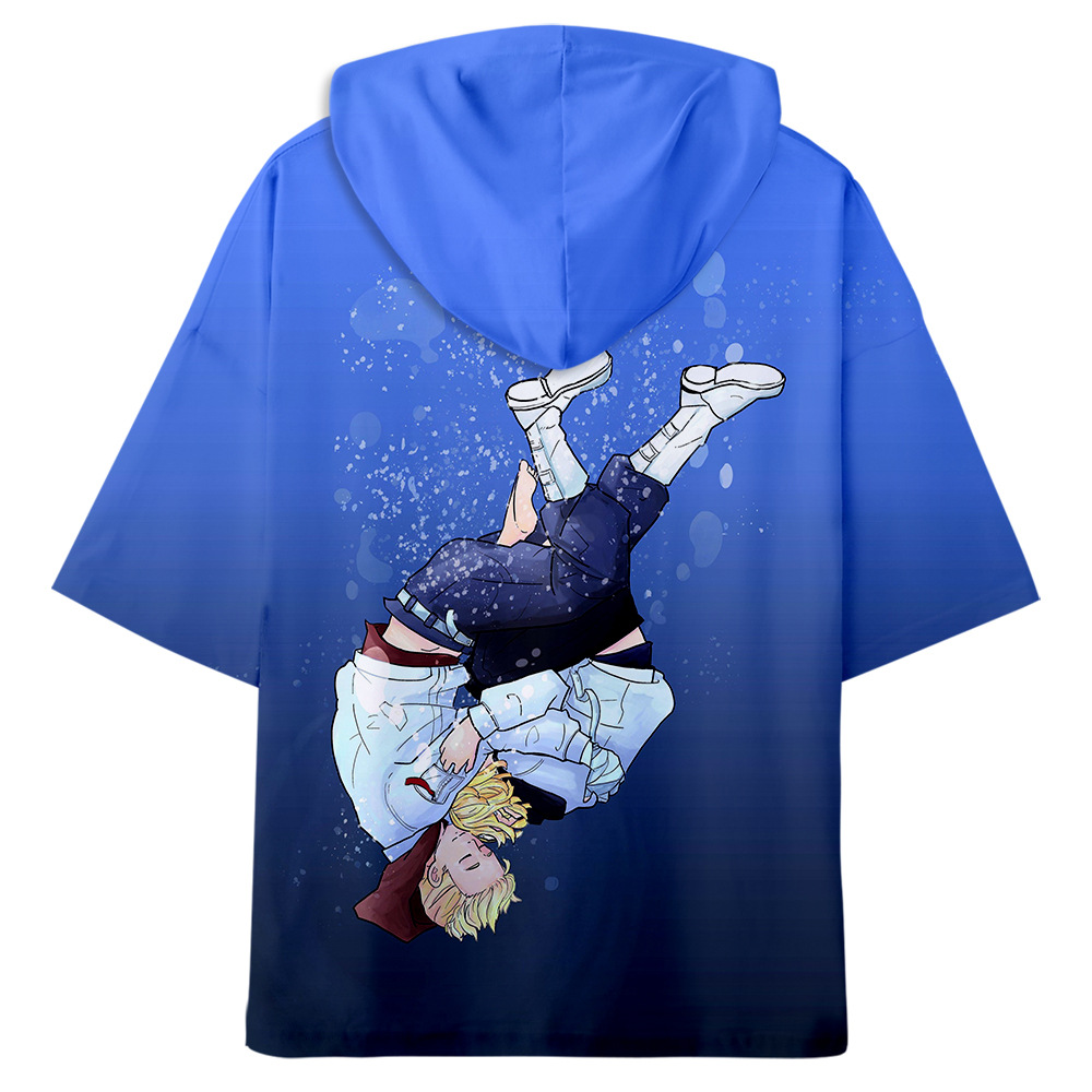 东京卍复仇者 带帽短袖t恤二次元日漫同款外套夏季宽松衣服