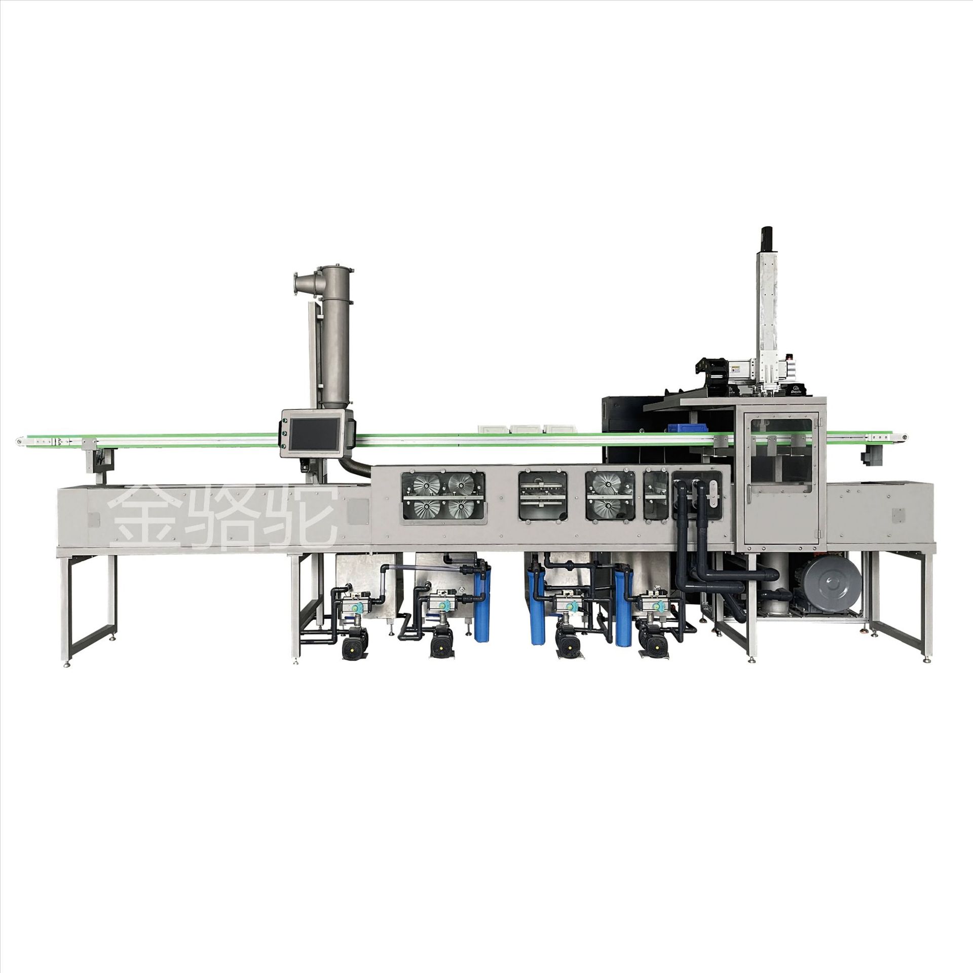 工业大型全自动镜片镜头镀膜前清洗线 喷淋烘干低噪音性能稳定