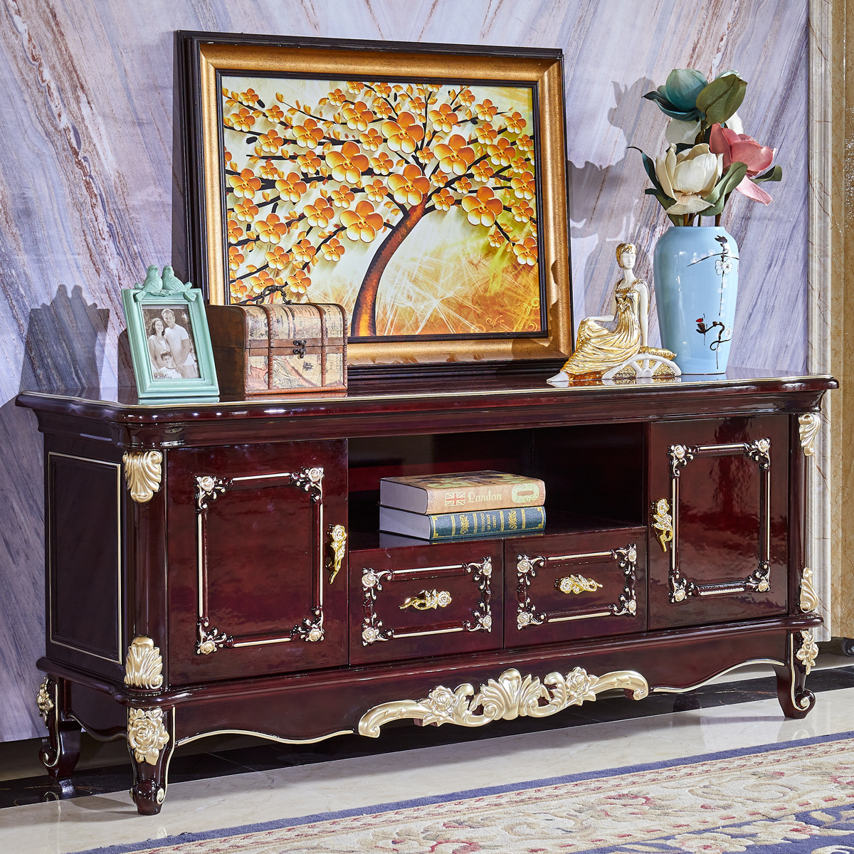 欧式鞋柜实木客厅储物柜简约美式玄关柜收纳门厅柜酒柜