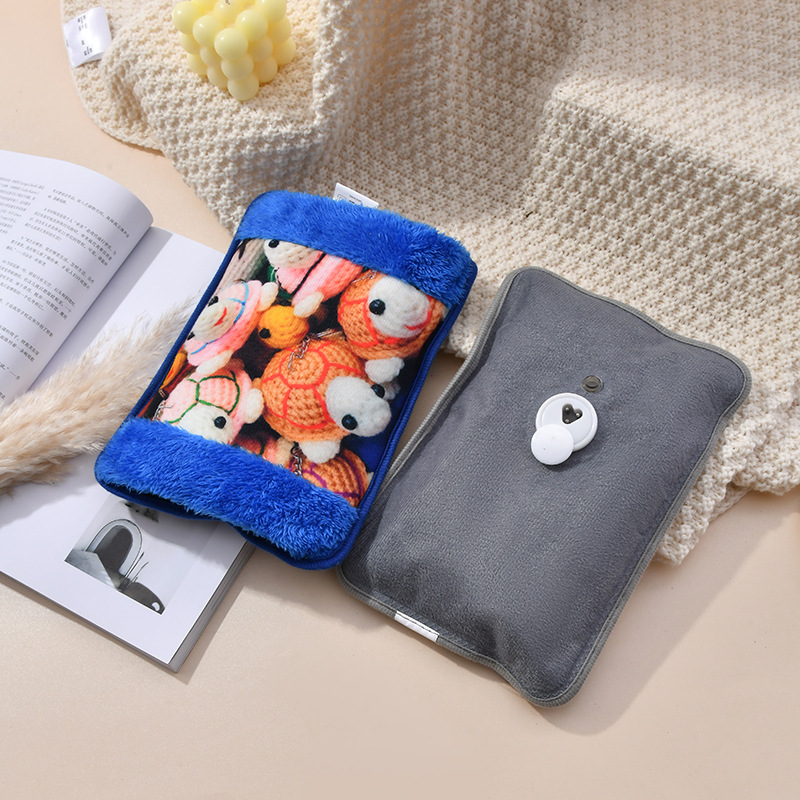 Cross-Border Hot Water Bag Water Injection Charging Explosion-Proof Hot-Water Bag Warm Belly Electric Warmer Winter Hand Warmer Factory Wholesale