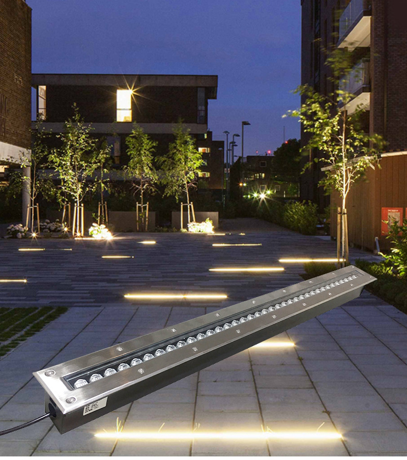 led条形地埋灯3w6w9w15w户外防雨洗墙灯广场公园道路小区地埋灯