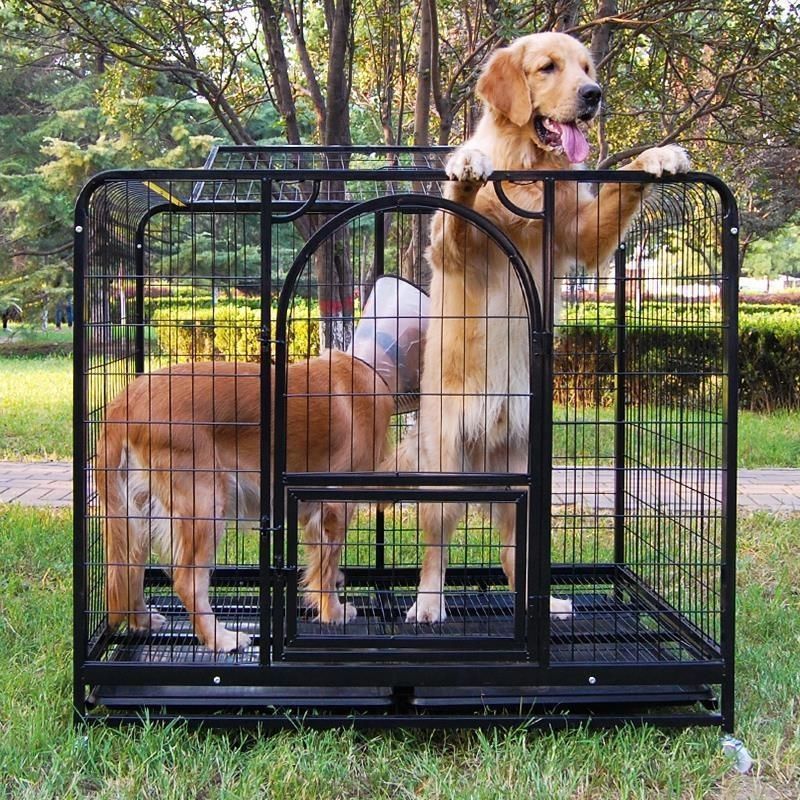 狗笼子中大型中型犬拉布拉多室内带厕所狗窝特价金毛狗笼加粗笼子