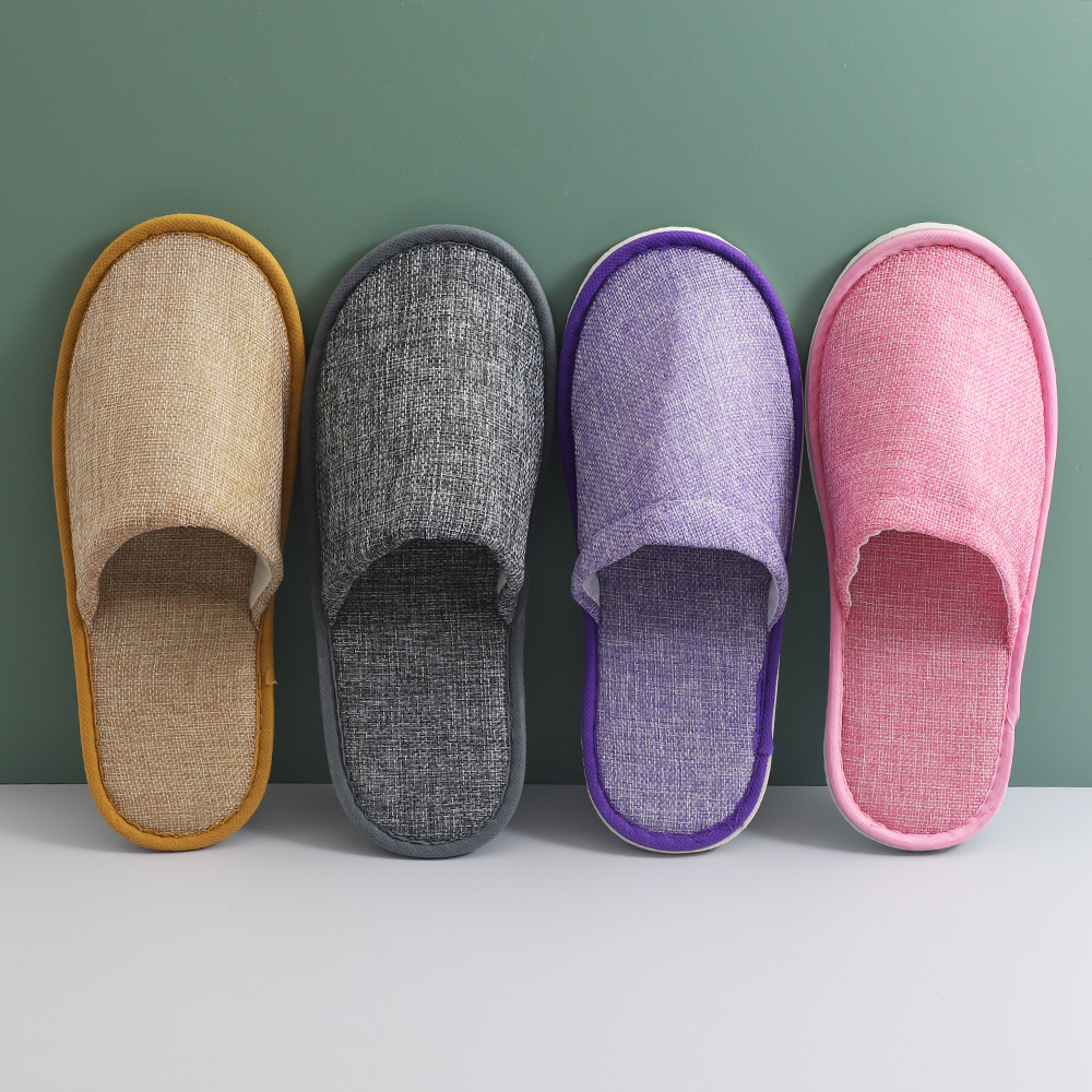 批发室内居家待客用拖鞋美容院会所酒店民宿一次性麻布拖鞋拖鞋