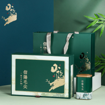 新款国潮风茶叶礼盒半斤装一斤装信阳毛尖茶叶包装盒空盒现货批发