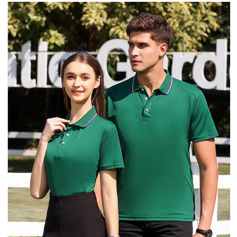 Lapel T-shirt Custom Advertising Shirt Printed Embroidered Logo Short-Sleeved Polo Shirt Men's and Women's Factory Clothing Custom Work Clothes Summer