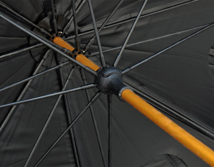 金威姜太公新款上市 2.2米 黑胶枫叶万向360度手杖伞钓鱼伞