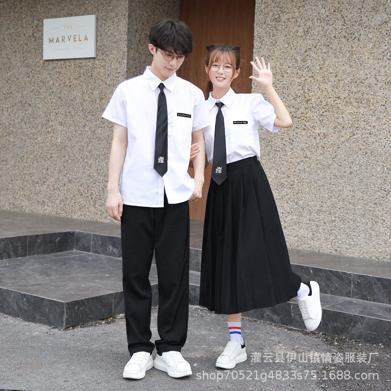 诗歌朗诵合唱演出服装学院风初中生校服高中生毕业班服运动会套装