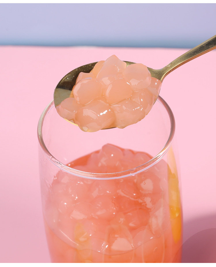 寒天晶球原味多肉500g奶茶店原材料免煮喜茶脆波波粉圆果酱果茶配