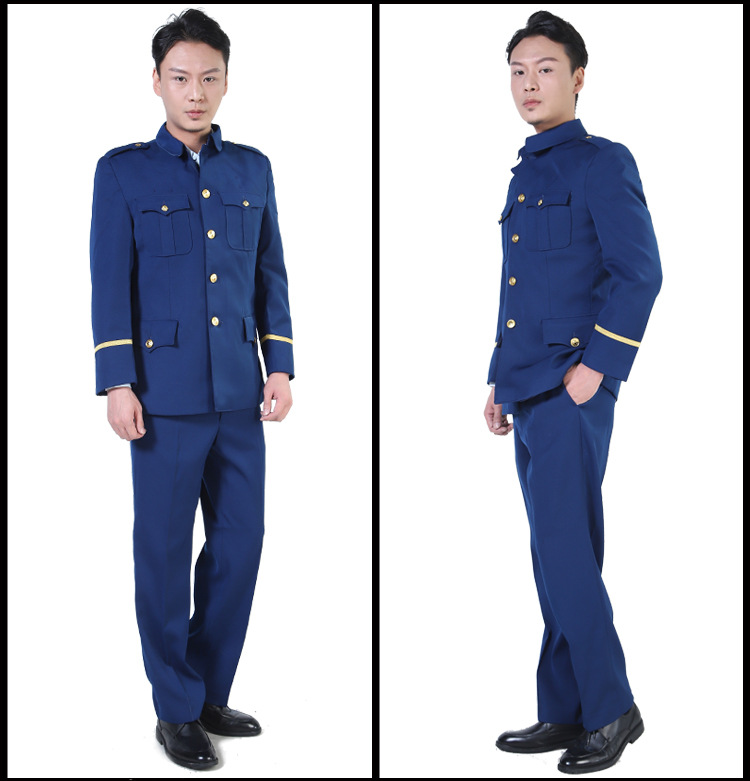 新式蓝色春秋常服火蓝色男女外套消防服新式常服套装