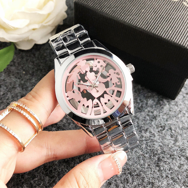 阿里巴巴国际站速卖通外贸精品时尚镂空钢带手表情侣表男女款腕表