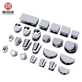 批发锌合金玻璃夹子固定卡配件酒柜隔板层板夹托支架浴室卡槽卡扣