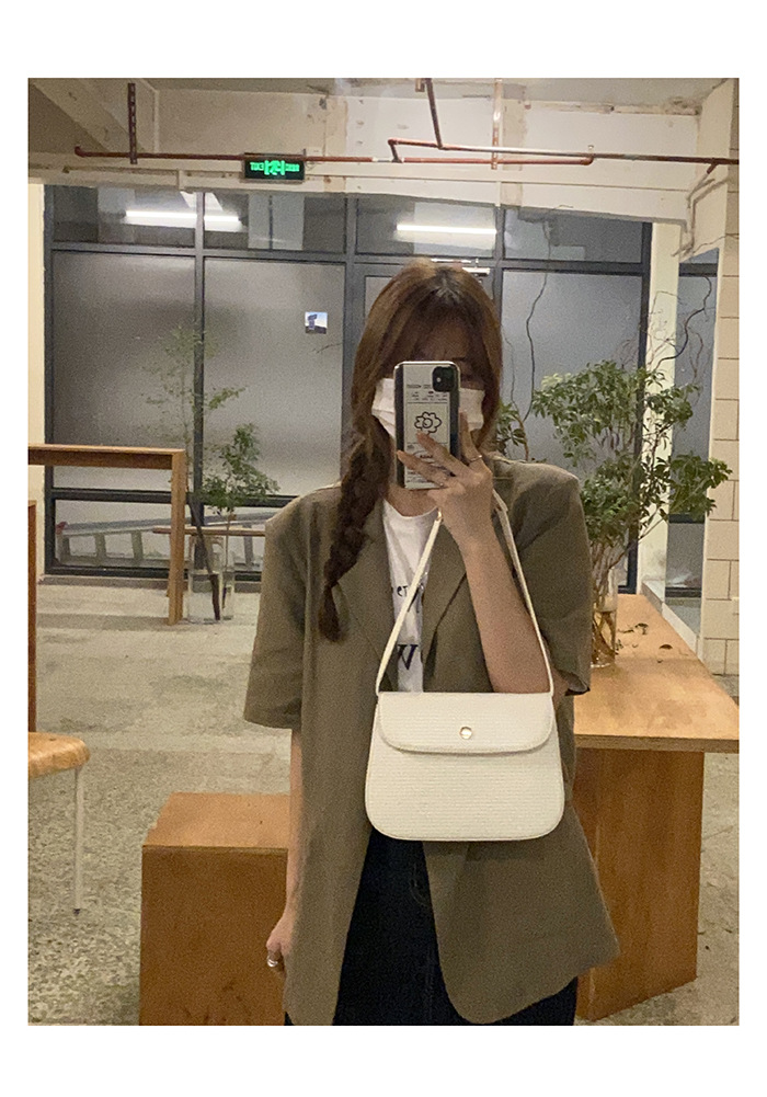 Korean Special-Interest Design Retro French Lizard Pattern Shoulder Underarm Bag Ins Summer New All-Matching Women's Bag Crossbody Bag