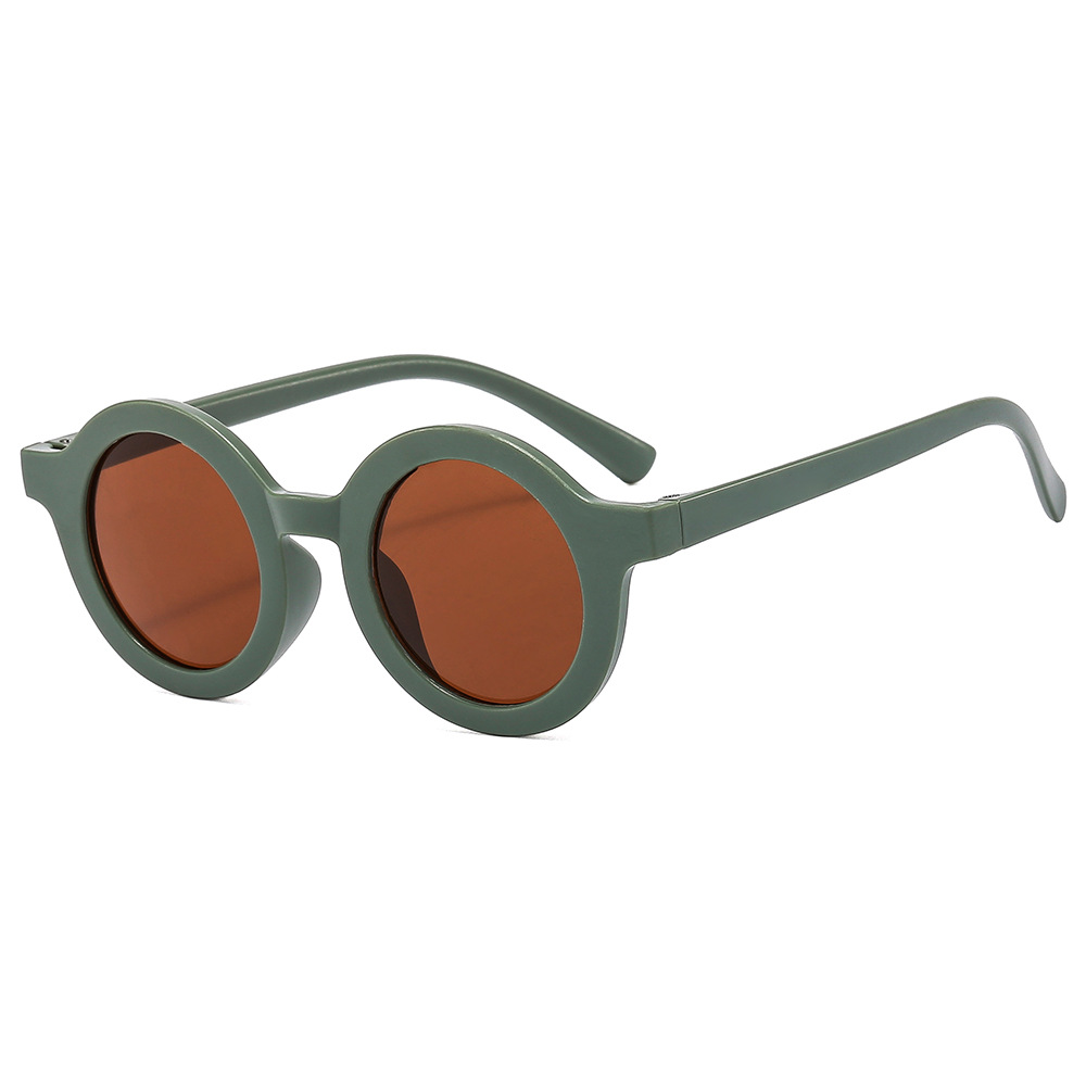 Baby Glasses Kids Sunglasses Boys and Girls UV Protection Trend Morandi round Frame Children's Sunglasses Fashion