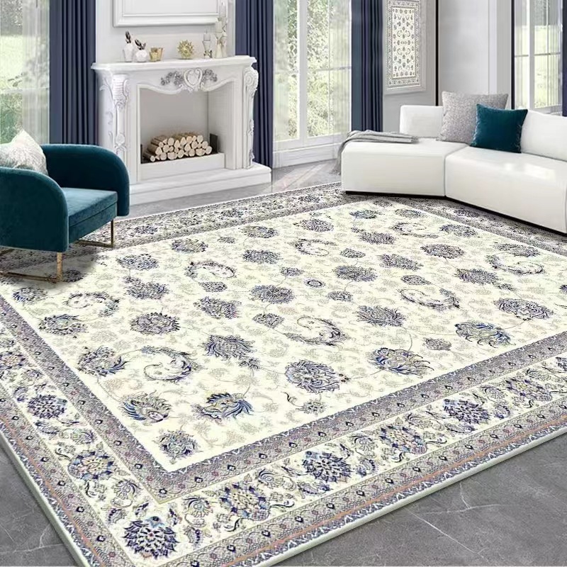 Cross-Border Persian Style Living Room Carpet Nordic Retro Ethnic Style Carpet Floor Mat Sofa and Tea Table Loop Velvet Carpet